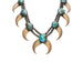 Navajo Turquoise and Bear Claw Squash Blossom, Jewelry, Necklace, Native