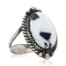 Navajo White Buffalo Turquoise Ring, Jewelry, Ring, Native