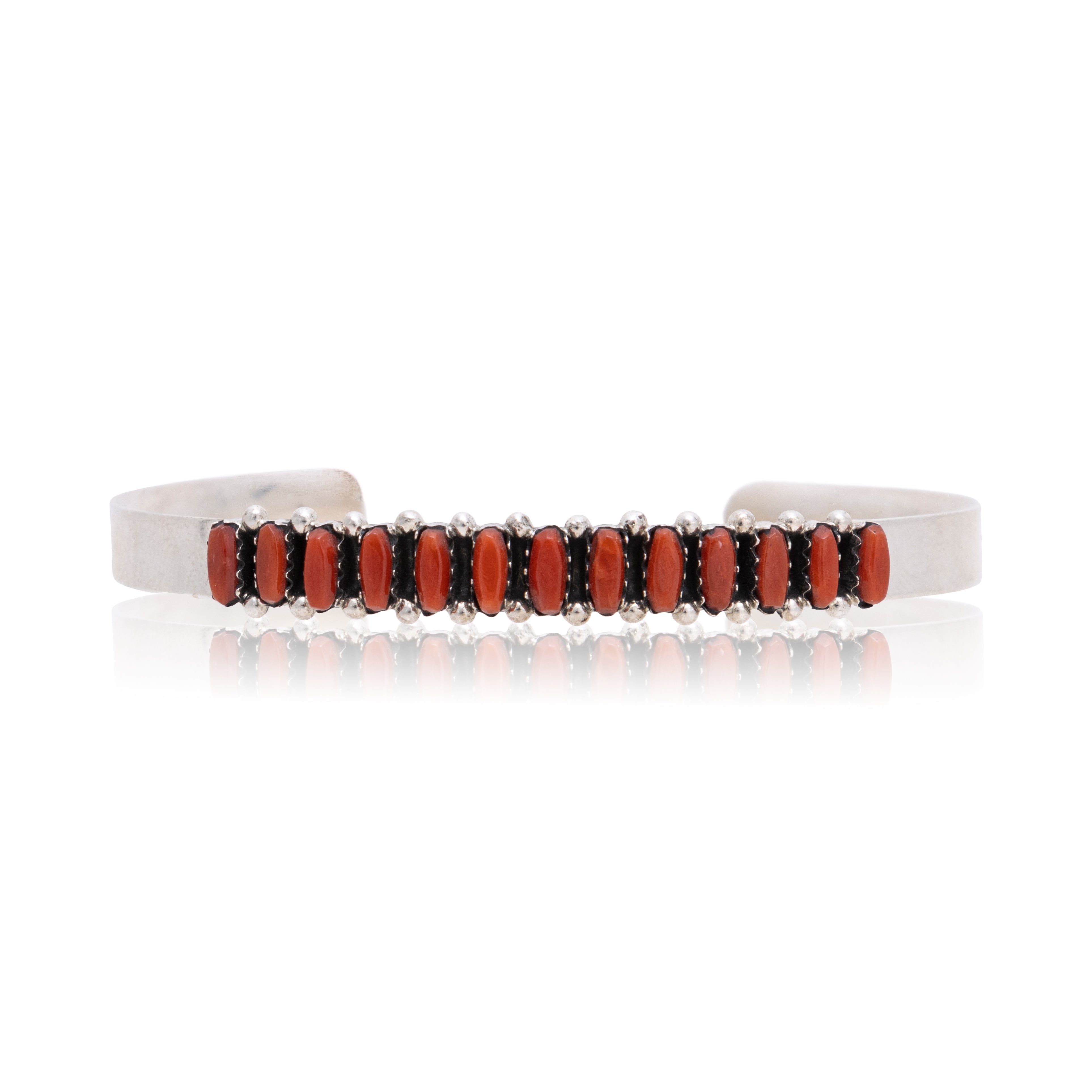 Zuni Coral Bracelet, Jewelry, Bracelet, Native