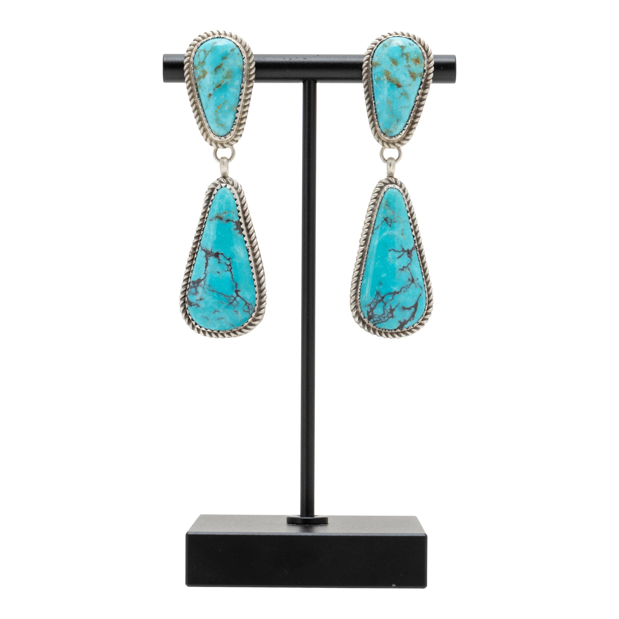 Navajo Turquoise Earrings, Jewelry, Earrings, Native