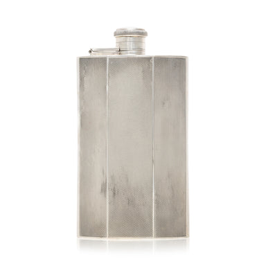 English Sterling Flask, Furnishings, Barware, Flask