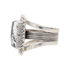 Navajo White Buffalo Turquoise Ring