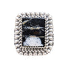 Navajo White Bufaflo Turquoise Ring