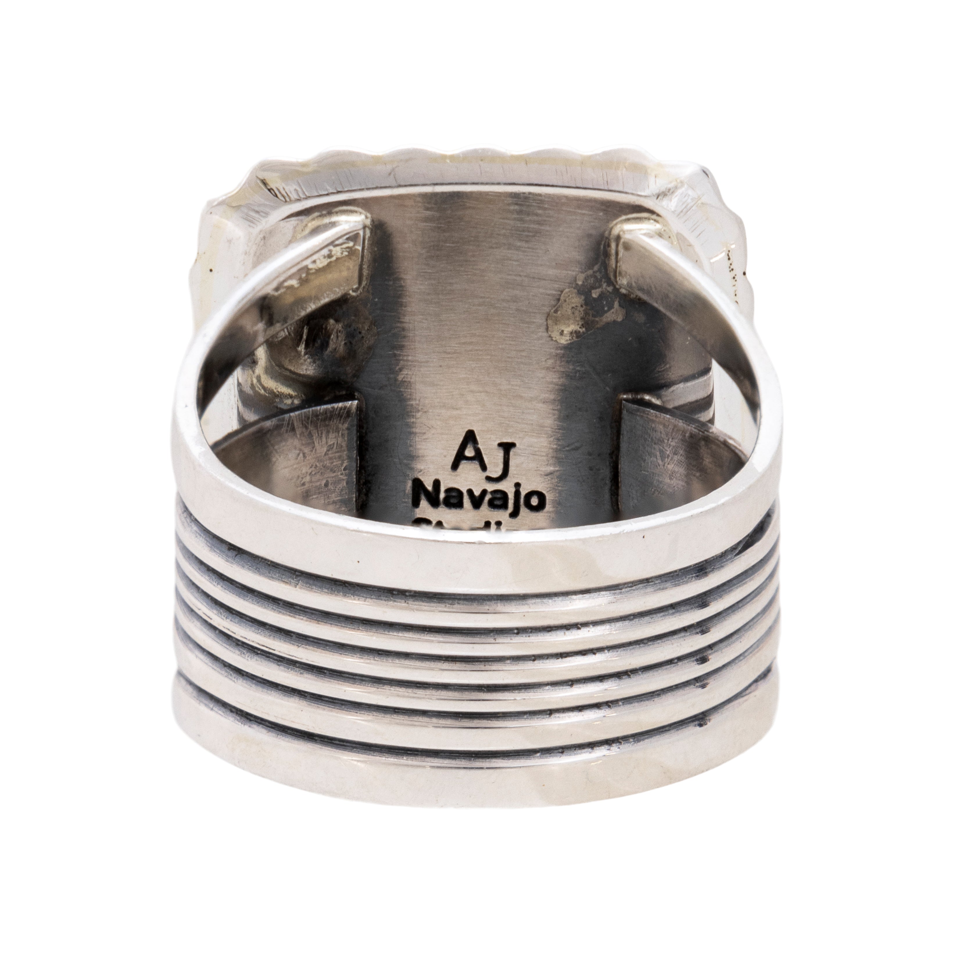 Navajo White Bufaflo Turquoise Ring