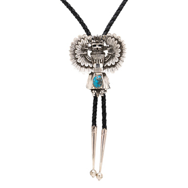Navajo Kachina Turquoise Bolo, Jewelry, Bolo Necktie, Native