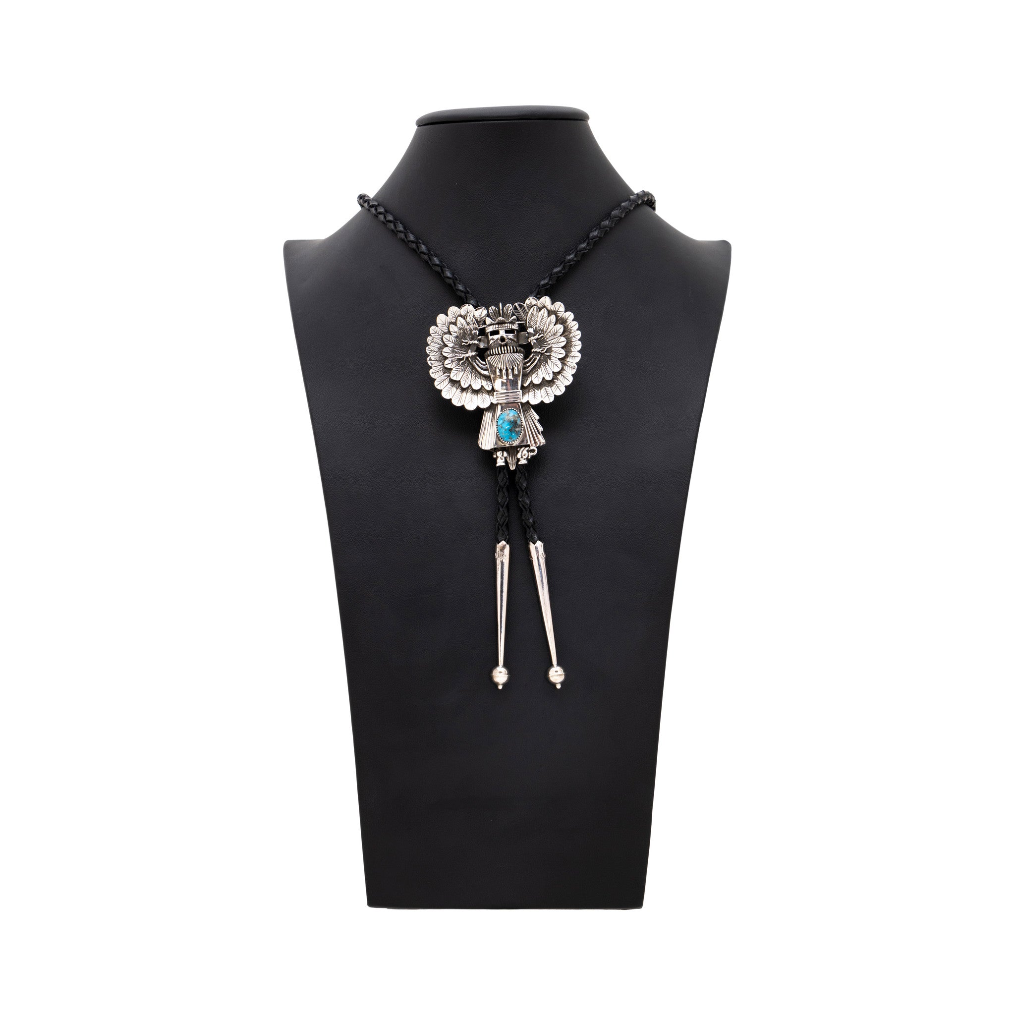 Navajo Kachina Turquoise Bolo