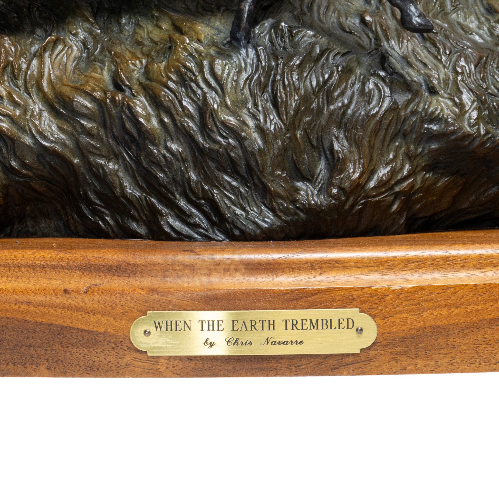 "When the Earth Trembles" Bronze by Chris Navarro