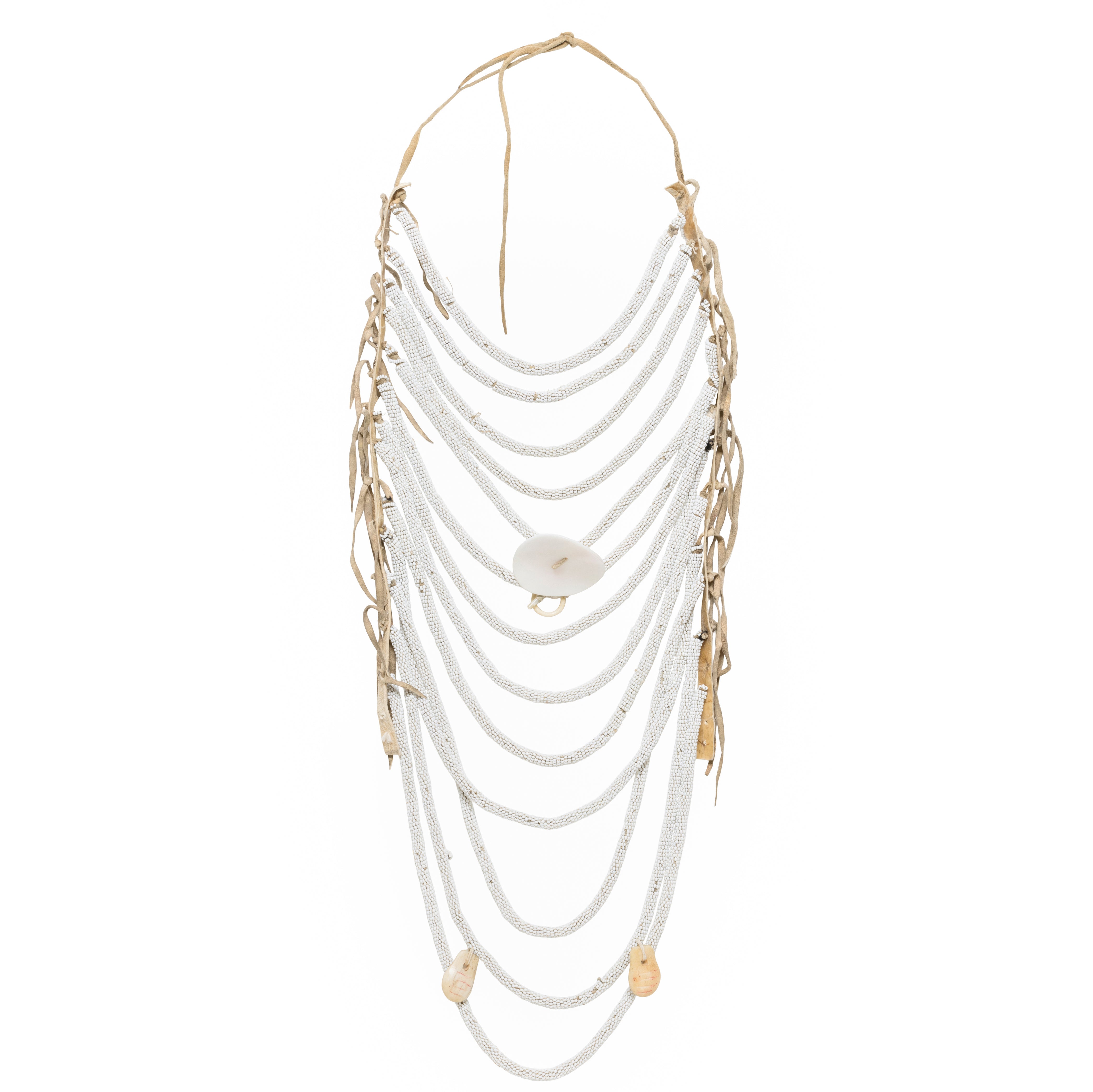 Mandan Loop Necklace, Native, Garment, Necklace