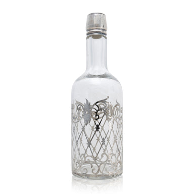 Silver Overlay Back Bar Bottle, Western, Drinking, Bottle