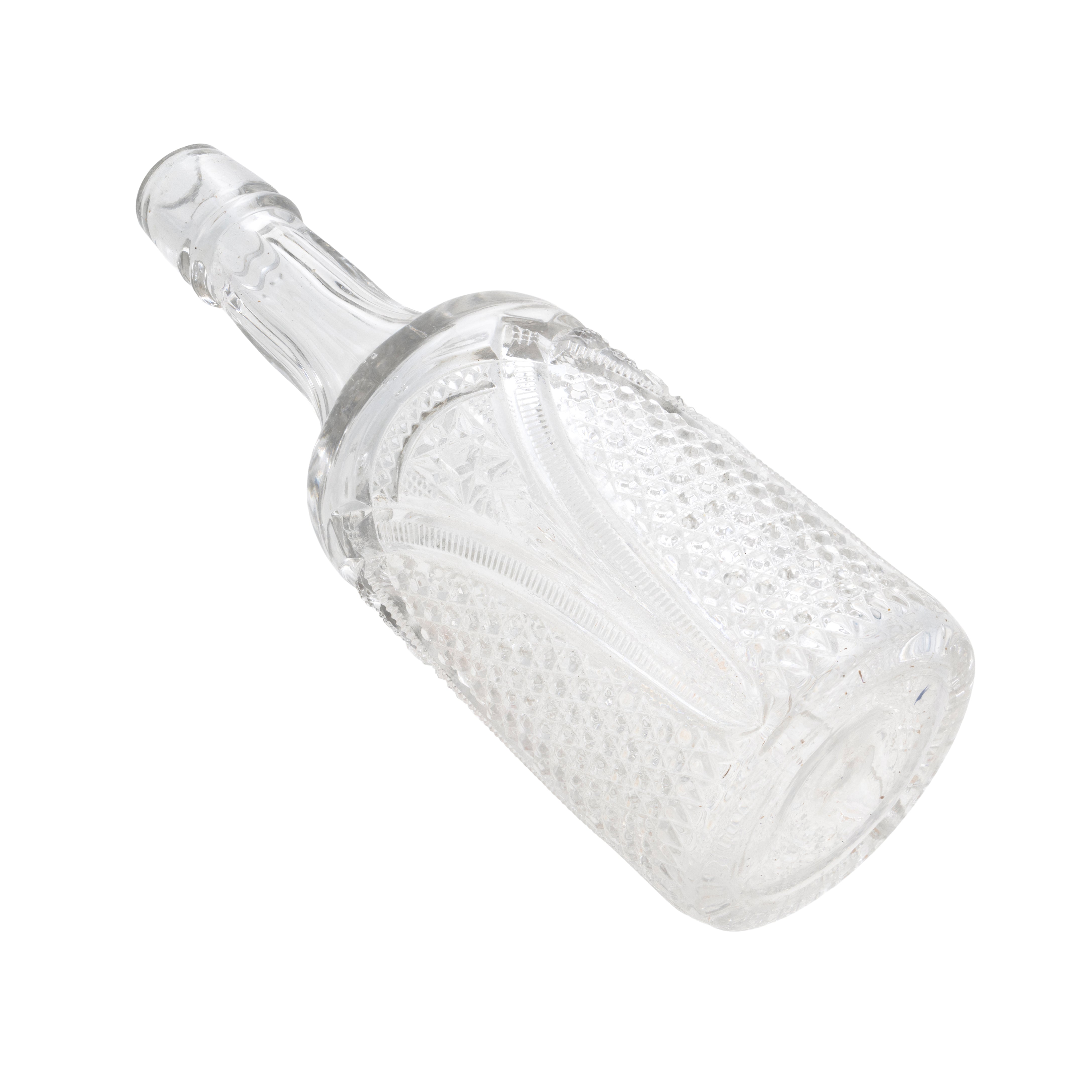 Cut Glass Back Bar Bottle