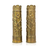 Matched Pair Trench Art Vases, Furnishings, Decor, Trench Art