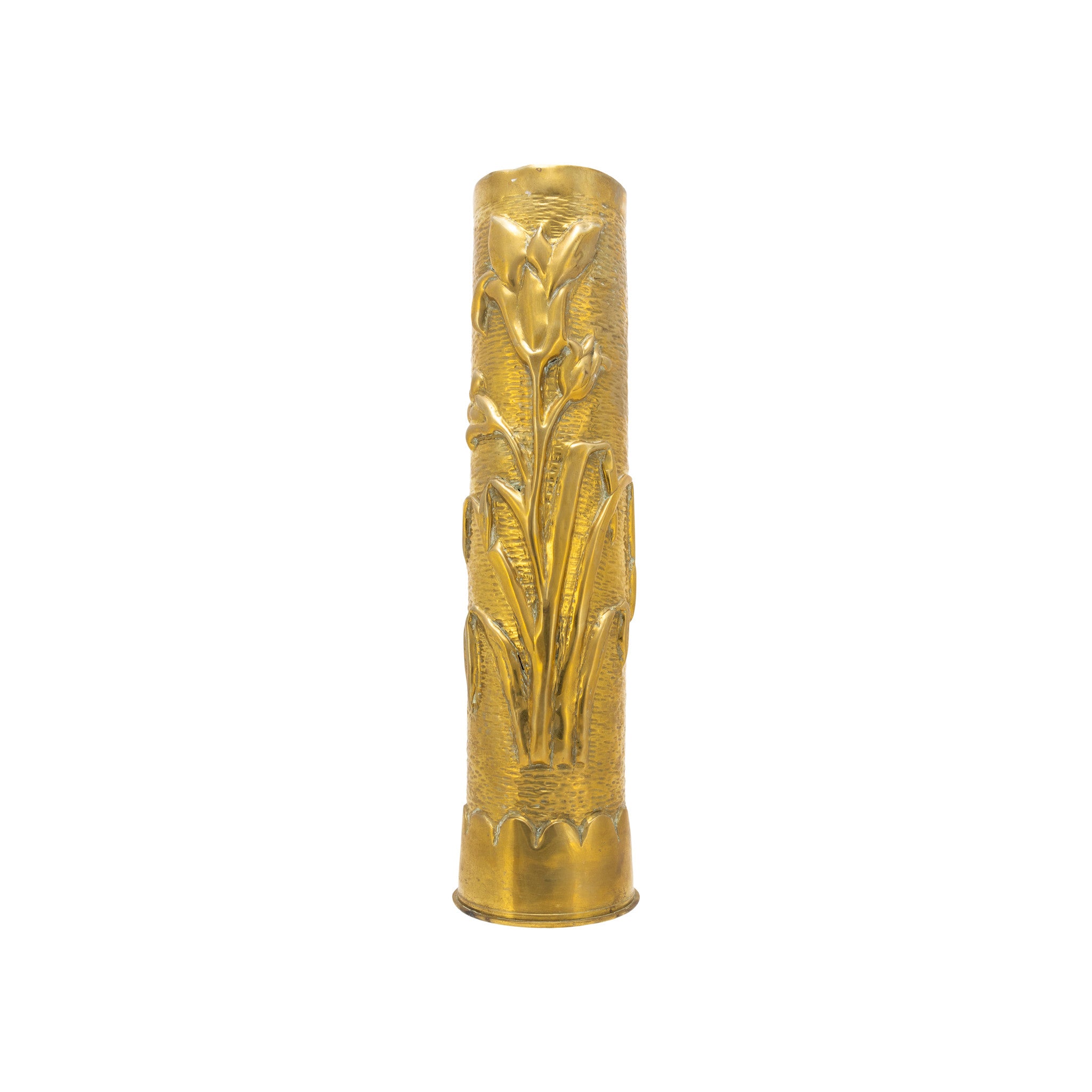 Pair of Trench Art Vases