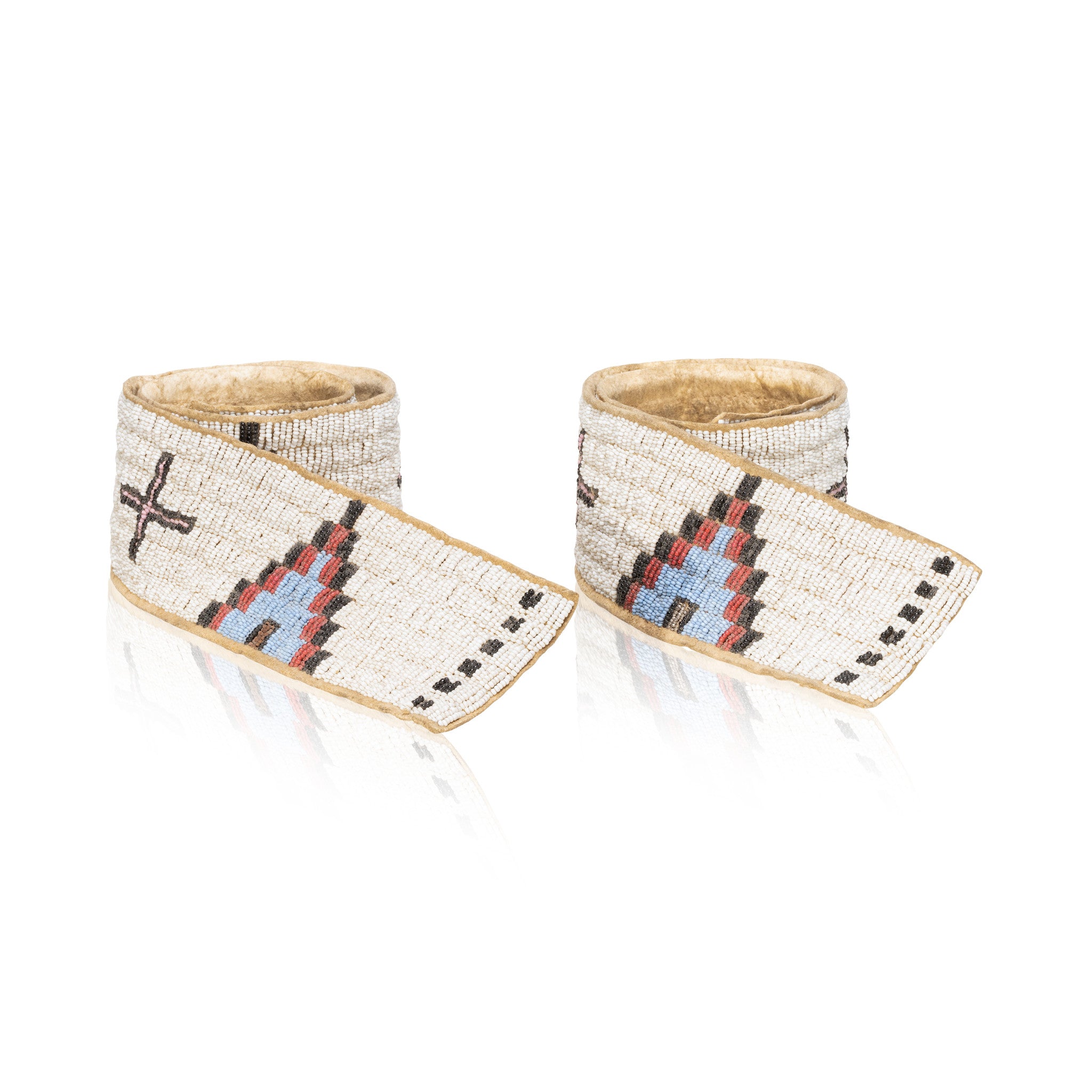 Pair of Sioux Legging Strips, Native, Garment, Leggings