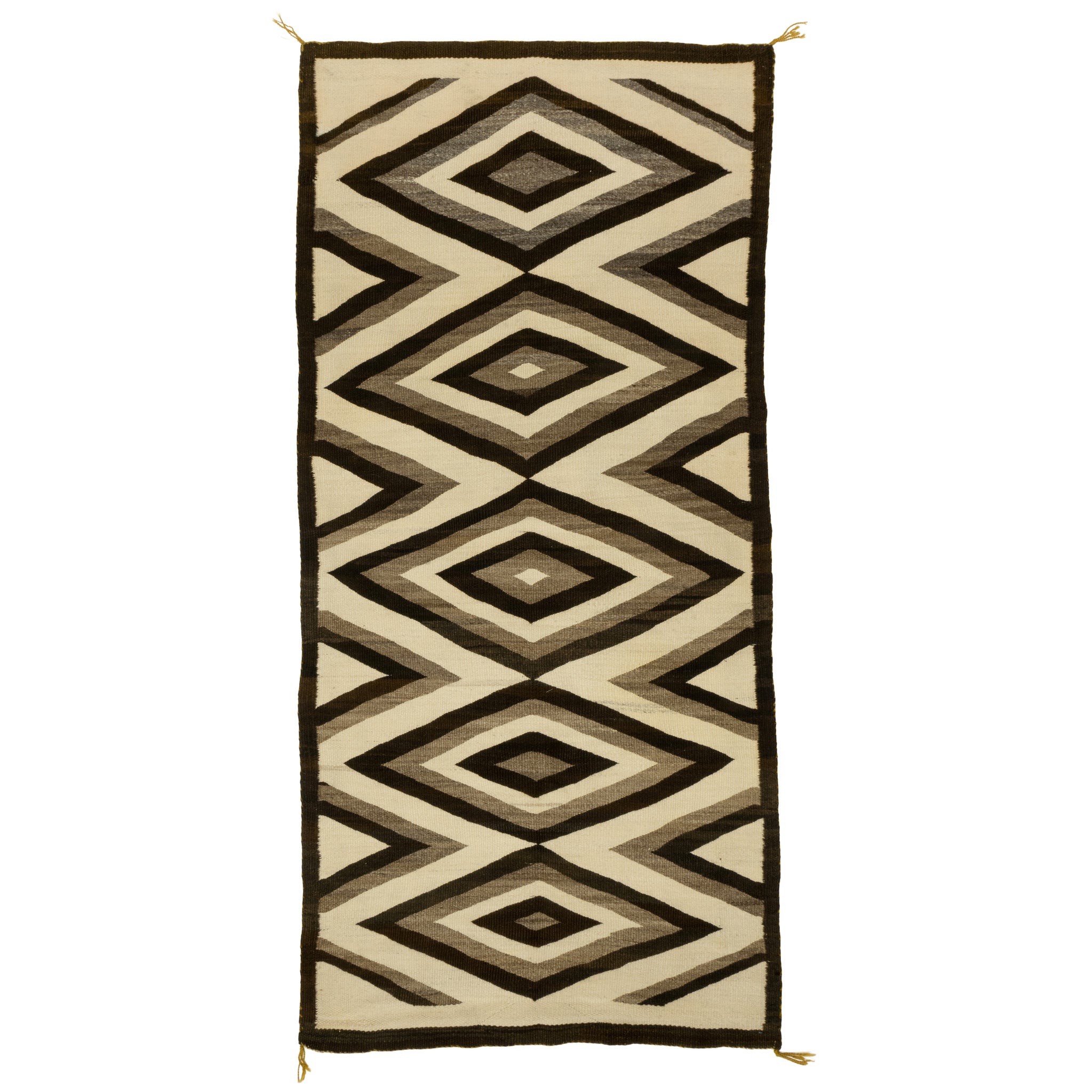 Navajo Natural Runner, Native, Weaving, Floor Rug