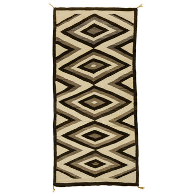 Navajo Natural Runner, Native, Weaving, Floor Rug