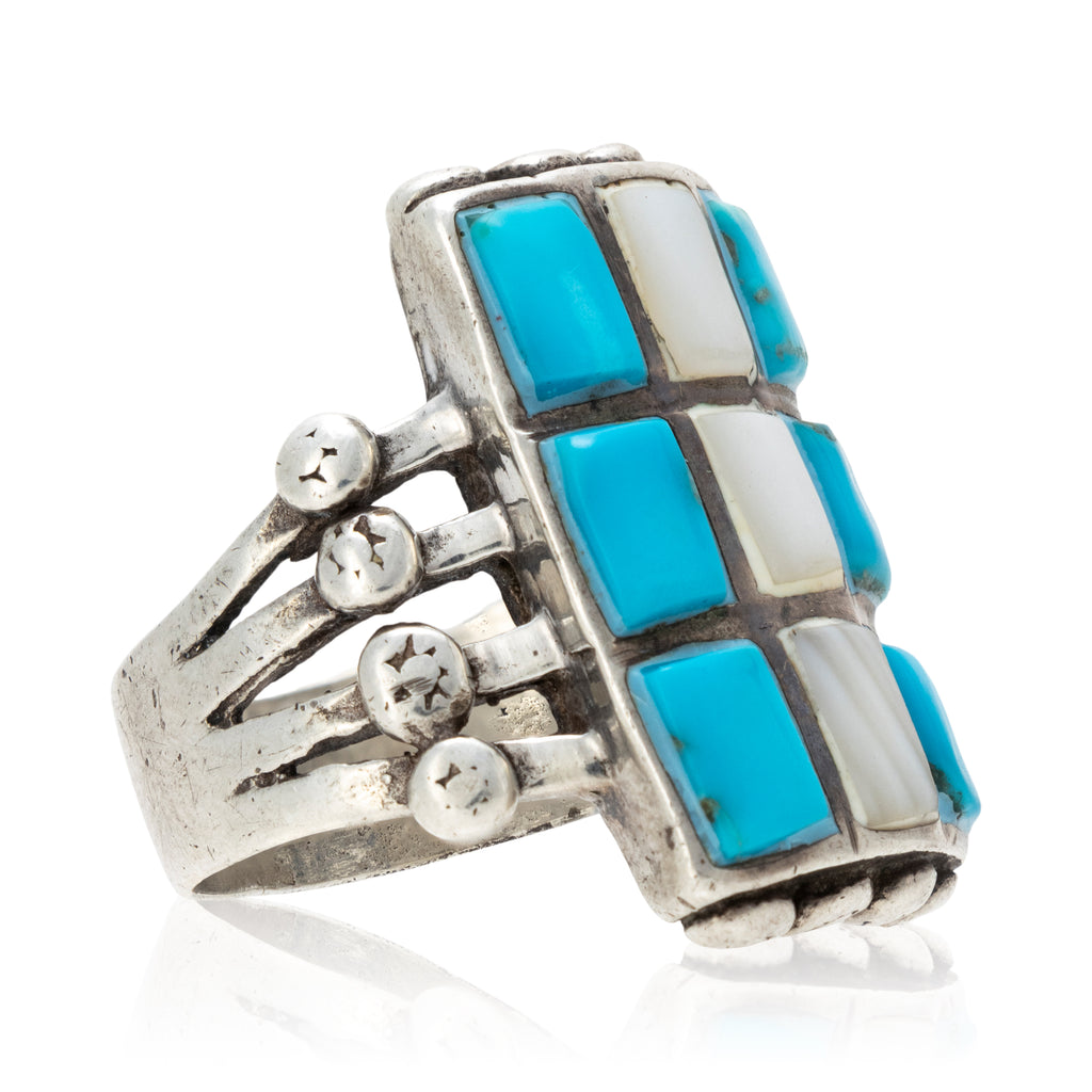 Vintage Long Zuni newest Turquoise Ring