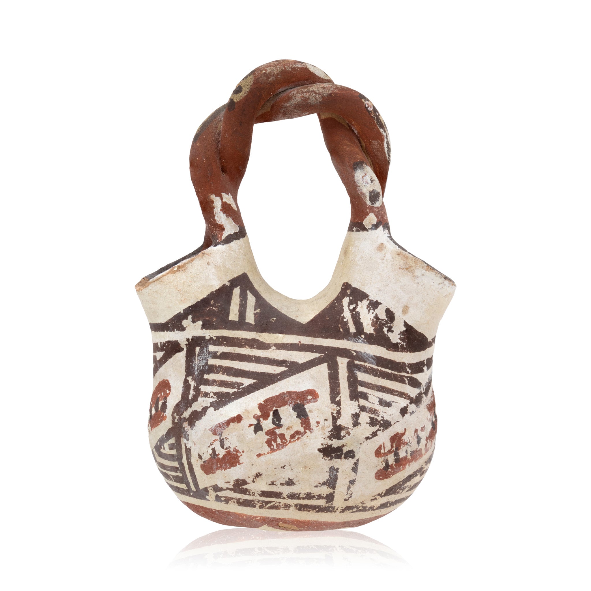 Isleta Pottery Wedding Jar, Native, Pottery, Historic
