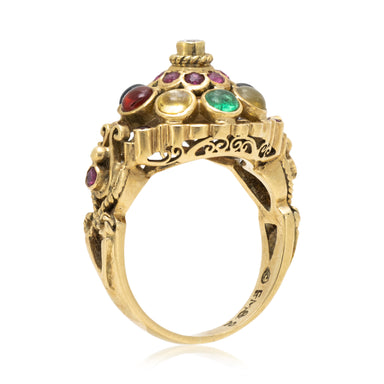 Finberg Gold Temple Ring, Jewelry, Ring, Estate