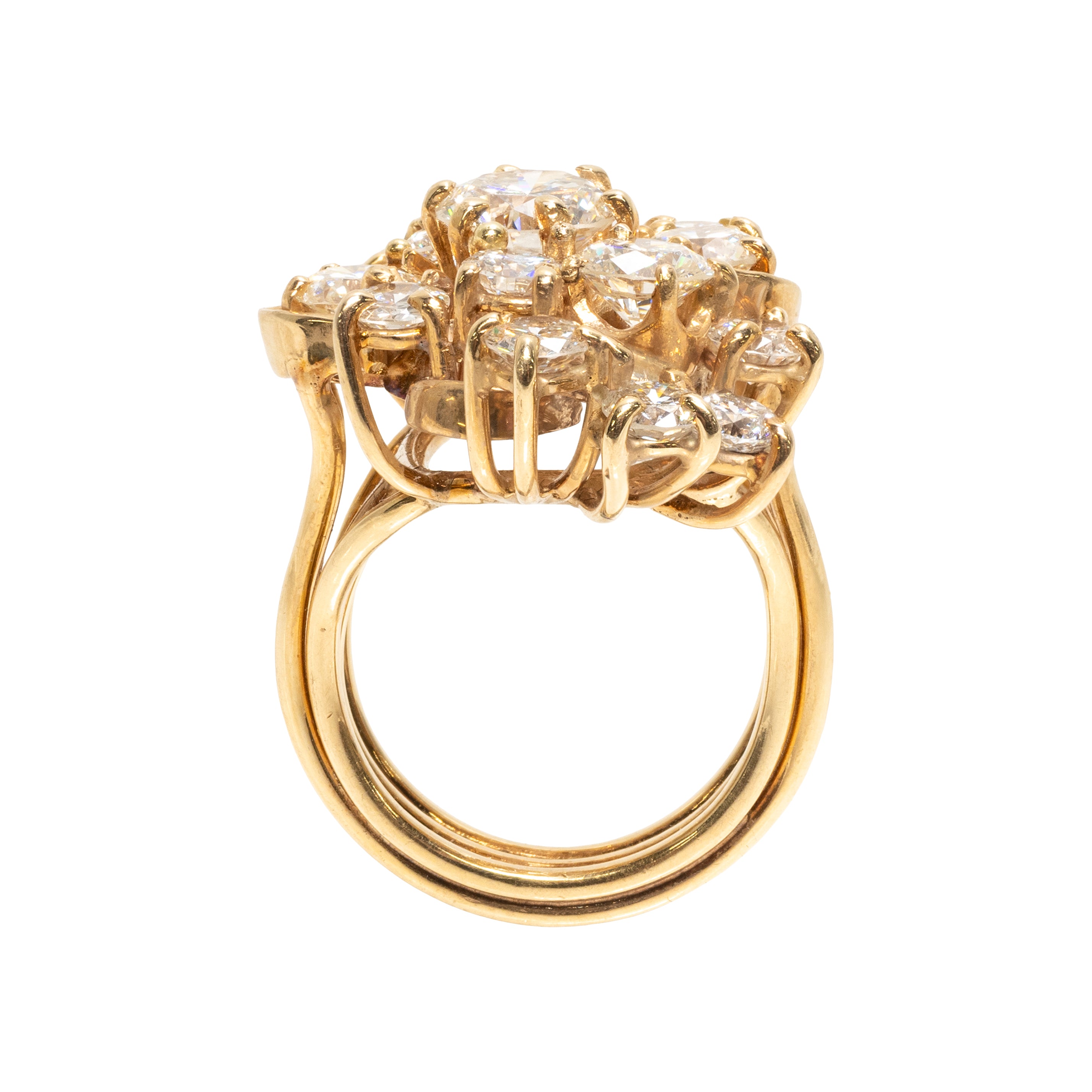 Diamond Cluster Ring