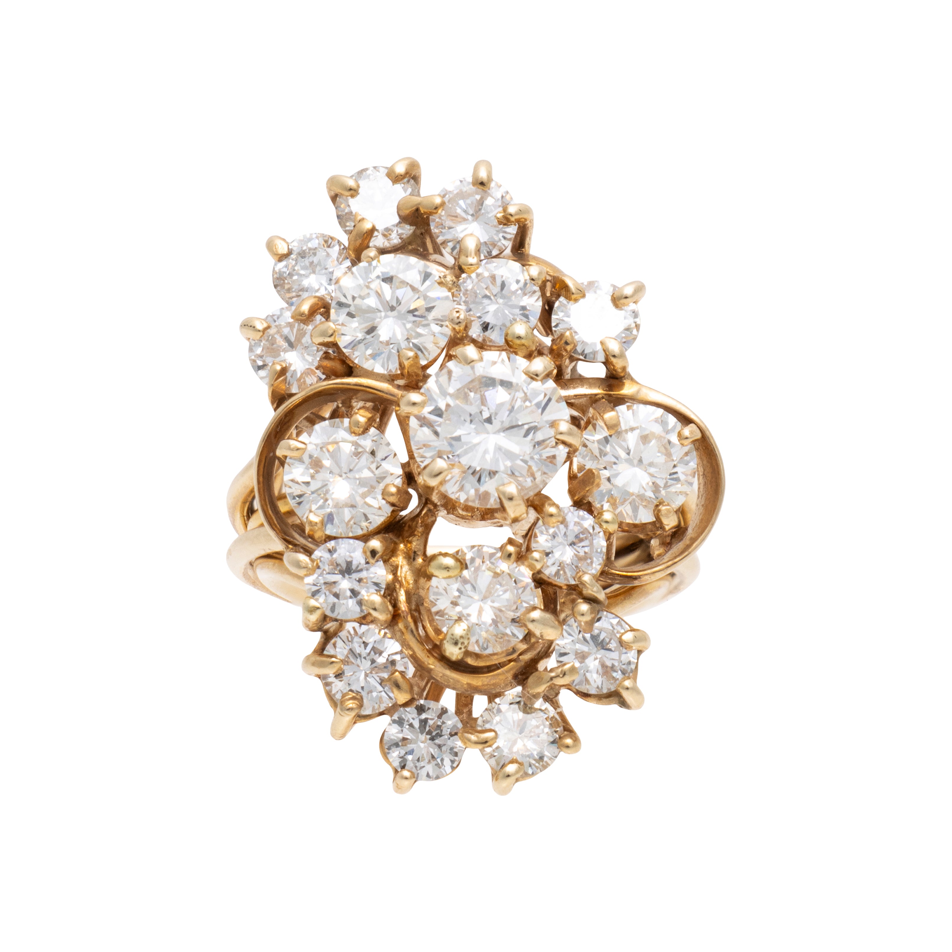 Diamond Cluster Ring