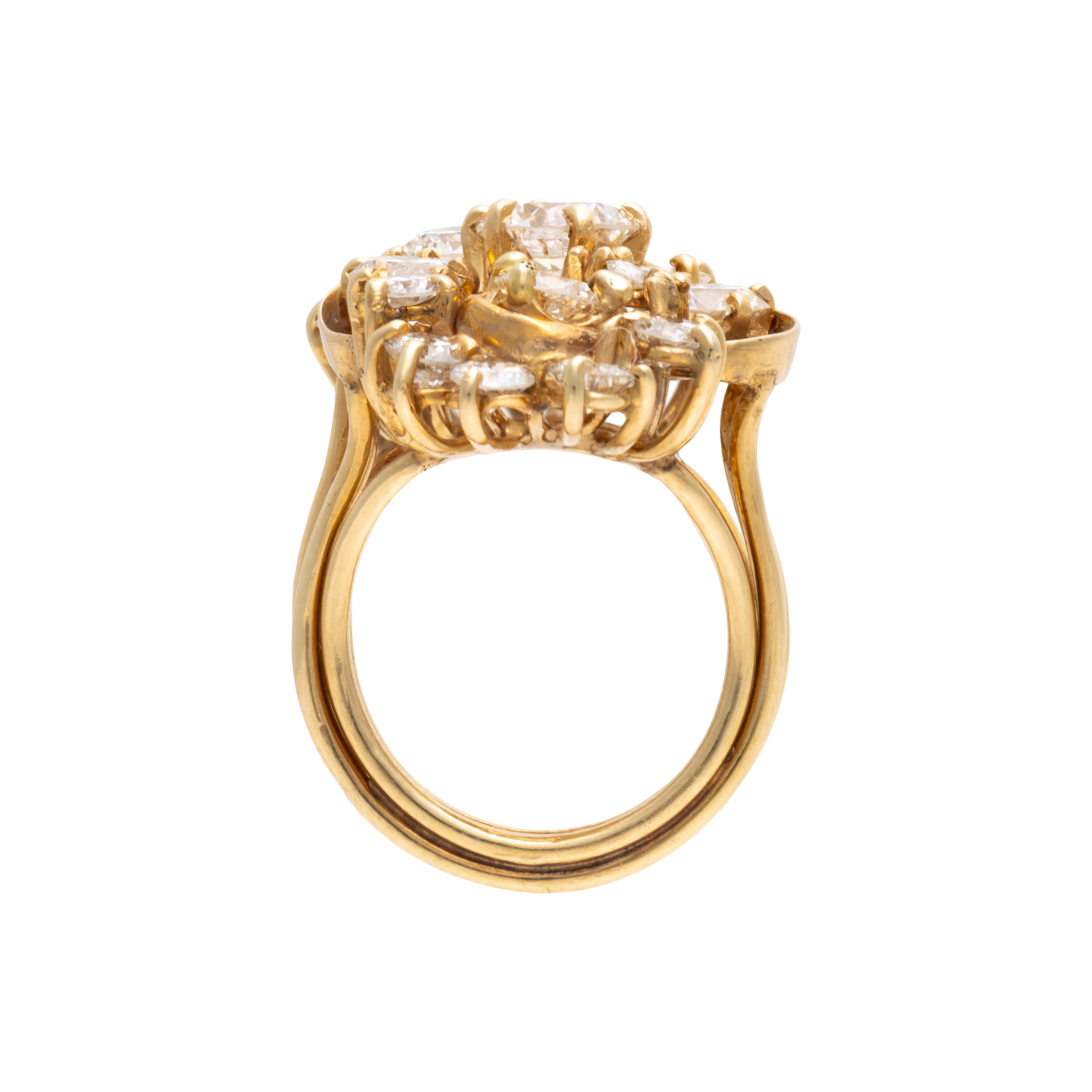 Diamond Cluster Ring