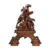 Magnificent Black Forest Mantle Clock Set