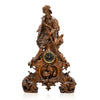 Magnificent Black Forest Mantle Clock Set