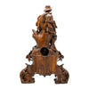Magnificent Black Forest Mantle Clock Set