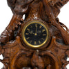 Magnificent Black Forest Mantle Clock Set
