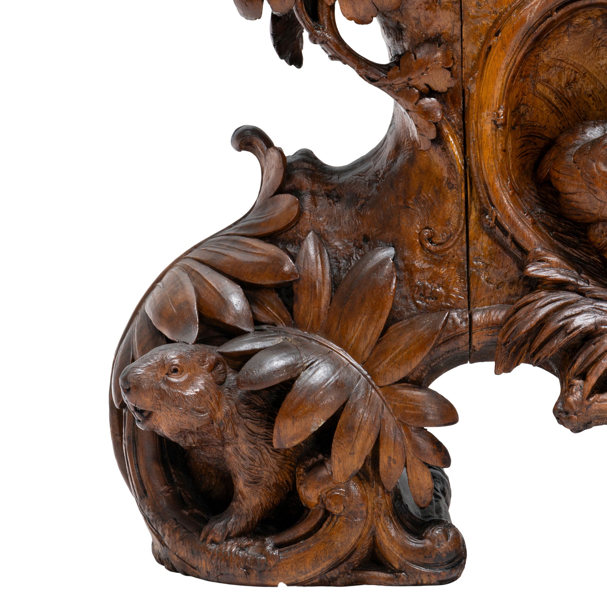 Magnificent Black Forest Mantle Clock Set