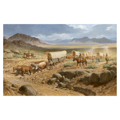 "The Lure was Gold" by Russ Vickers, Fine Art, Painting, Western