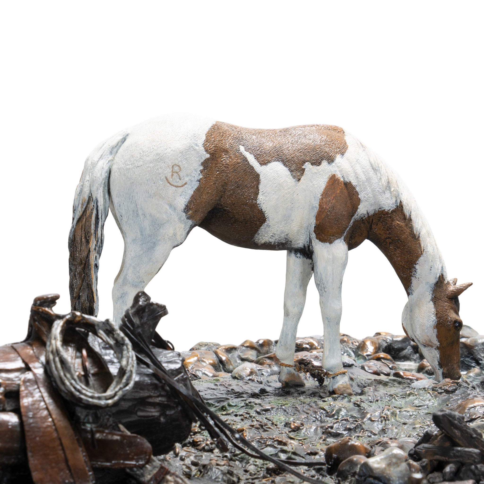 "Silent Conversation" Bronze Scene by Kent Gordon