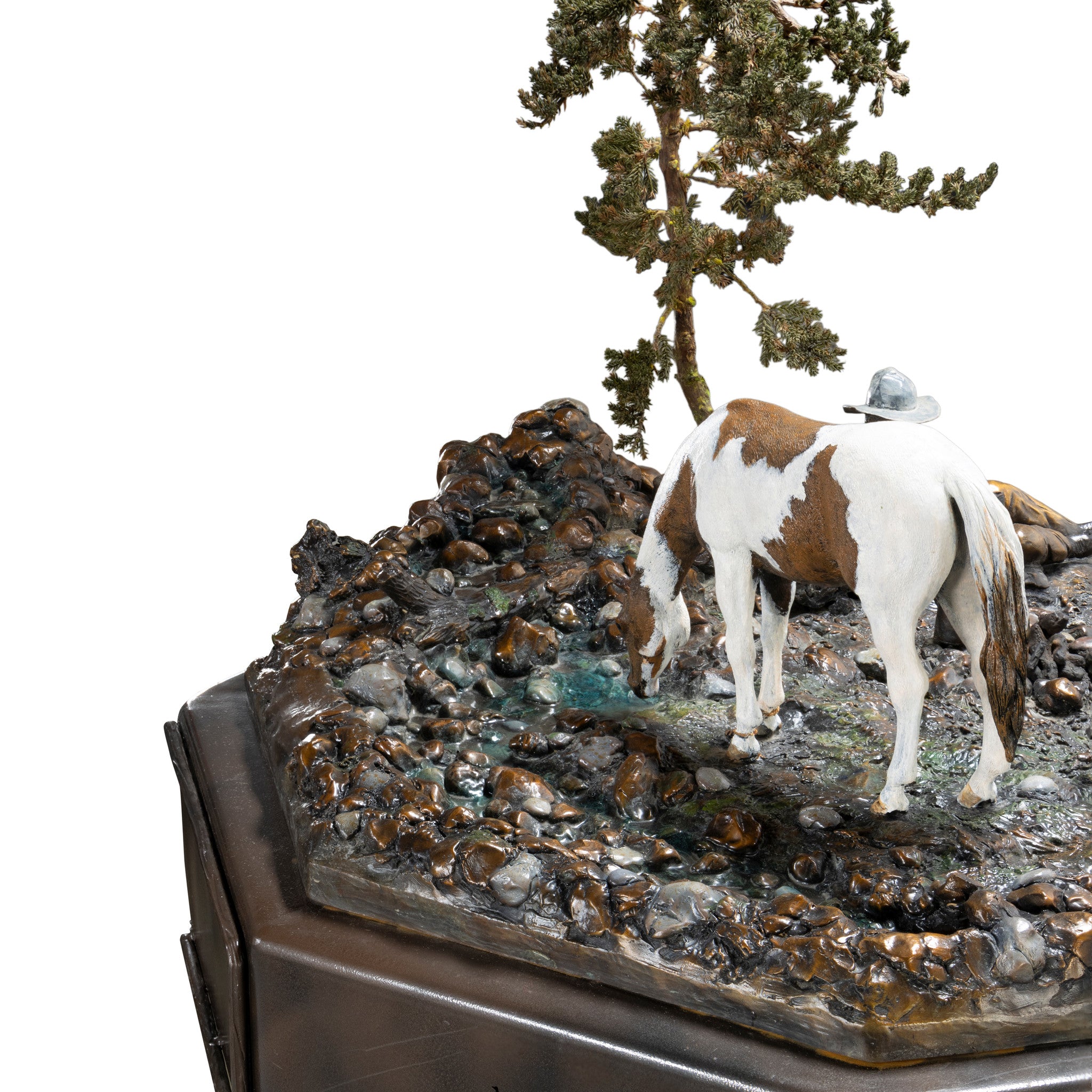 "Silent Conversation" Bronze Scene by Kent Gordon