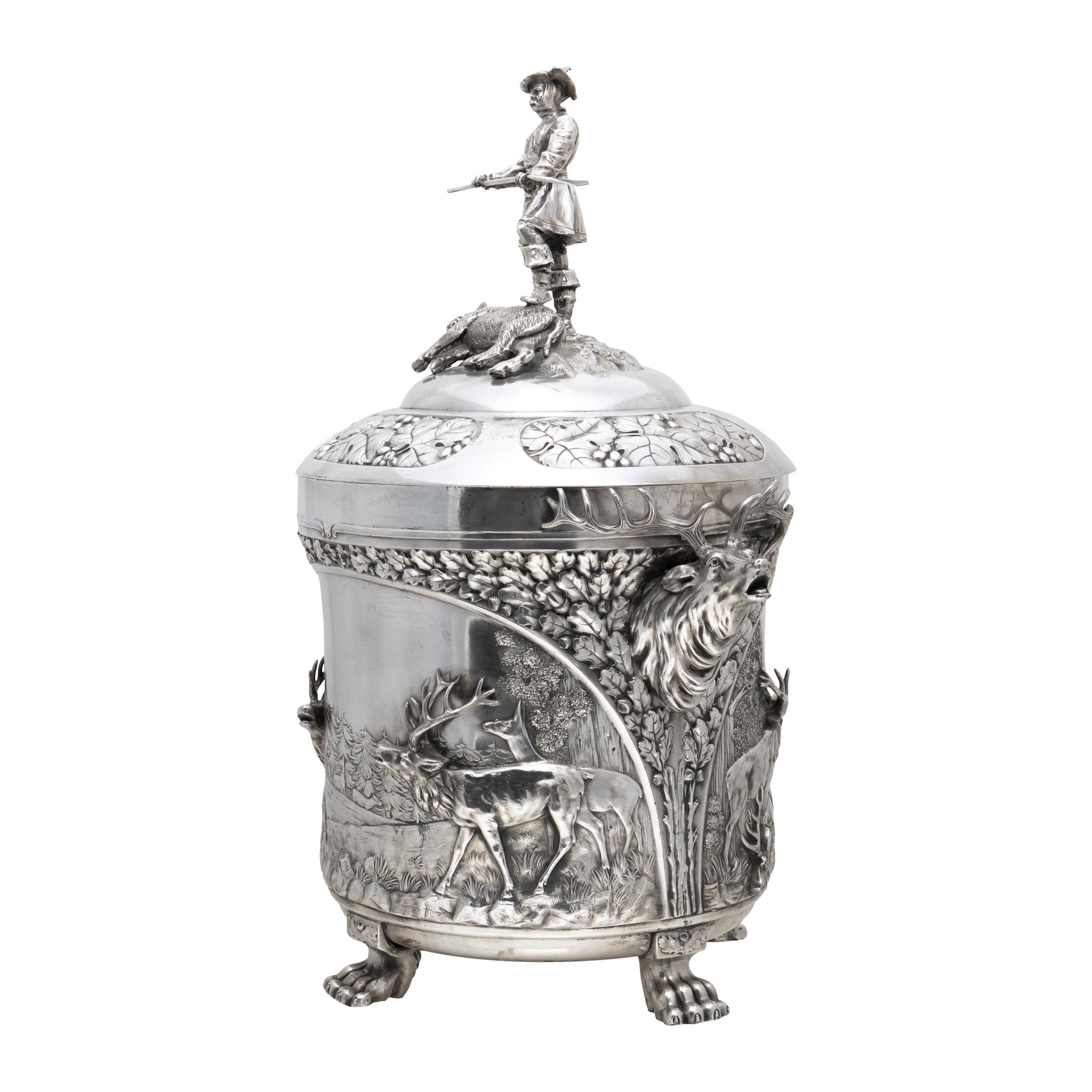 Large German Silver Rumtopf