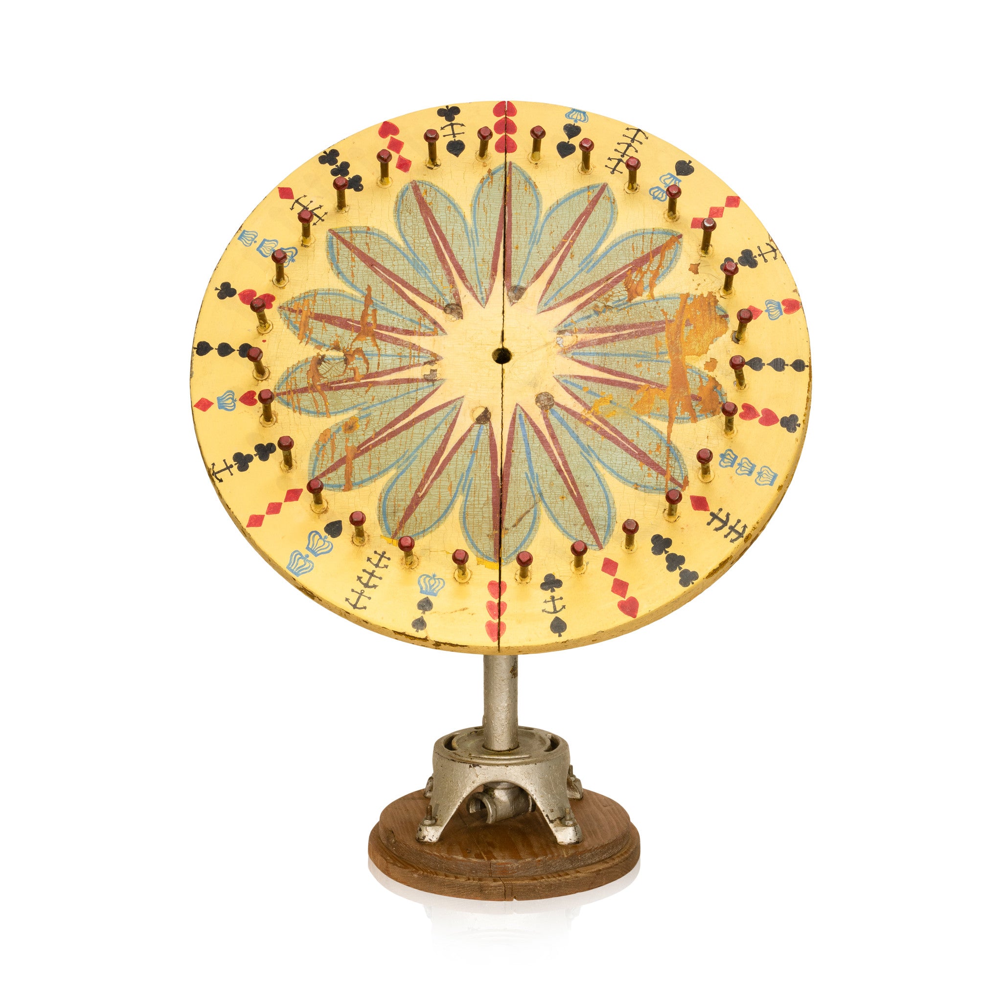 Folk Art Game Wheel, Western, Gaming, Gambling Wheel
