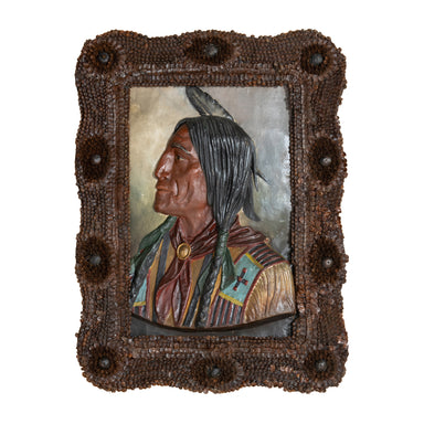 Adirondack Native American Portrait, Fine Art, Painting, Native American