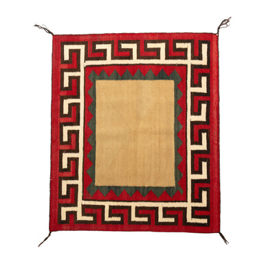 Navajo Crystal Saddle Blanket, Native, Weaving, Single Saddle Blanket