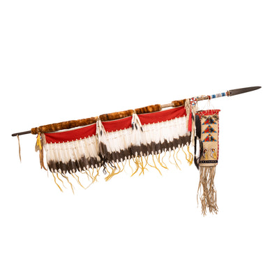 "Bear Society Lodge" Medicine Lance, Native, Inspired Art, Weapon