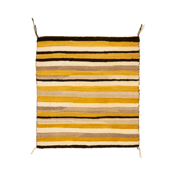Navajo Crystal Single Saddle, Native, Weaving, Single Saddle Blanket