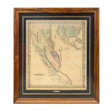 1852 Map of California, Furnishings, Decor, Map