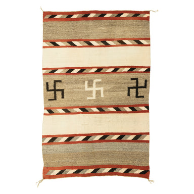 Navajo Crystal, Native, Weaving, Double Saddle Blanket
