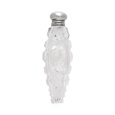 Cut Glass and Sterling Perfume Bottle, Jewelry, Display Piece, Other