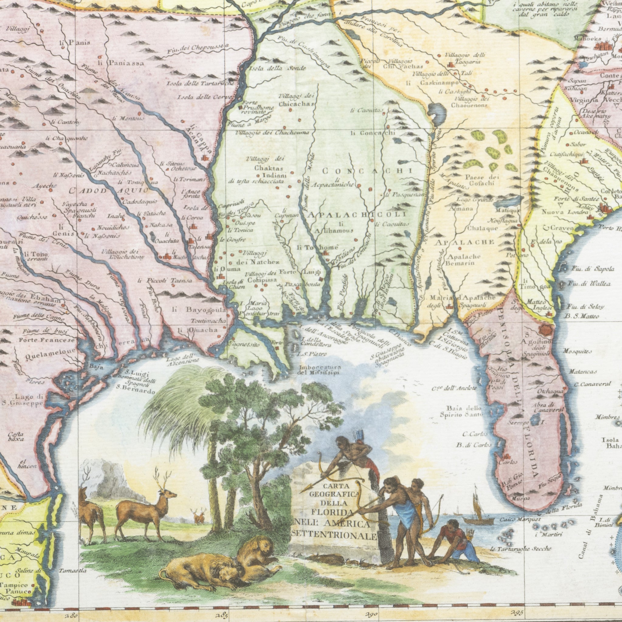 Giambattista Albrizzi Map of Florida