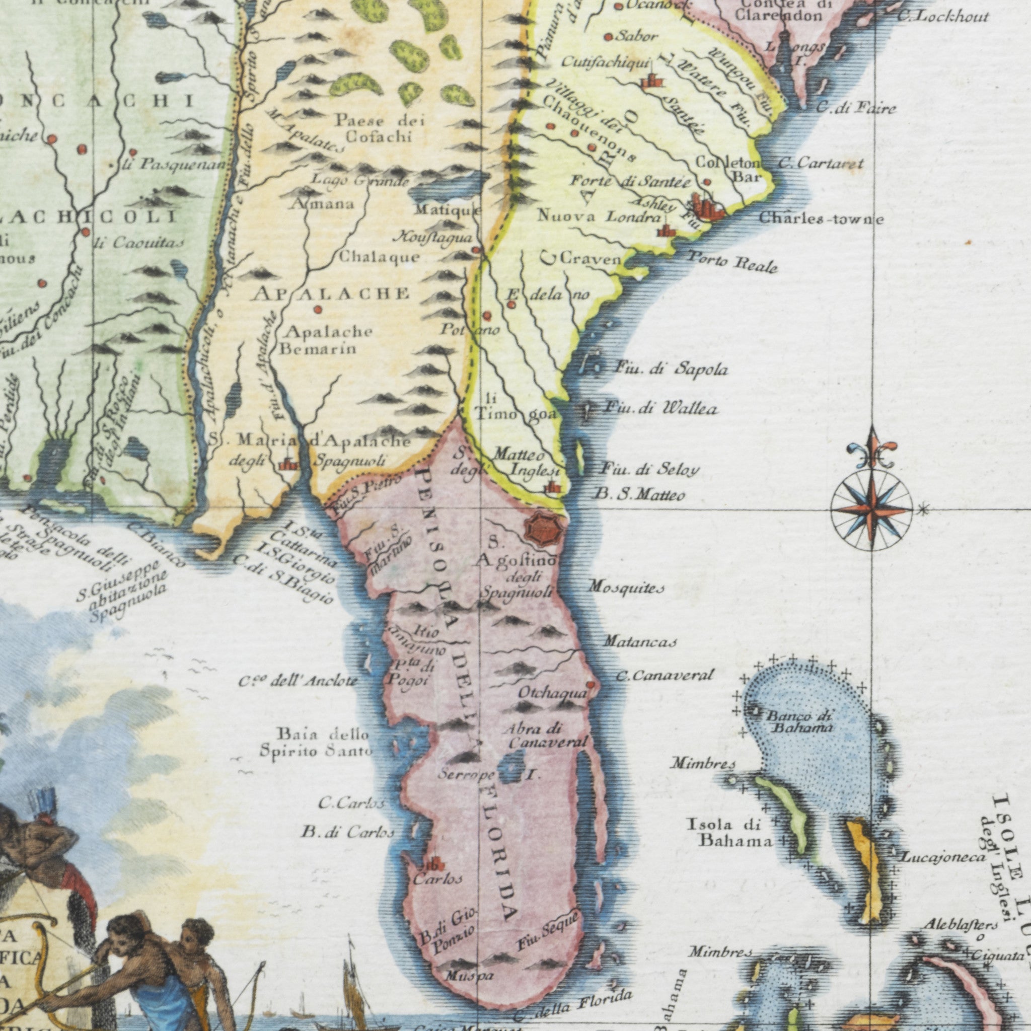 Giambattista Albrizzi Map of Florida