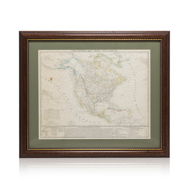 1842 Republic of Texas Map, Furnishings, Decor, Map