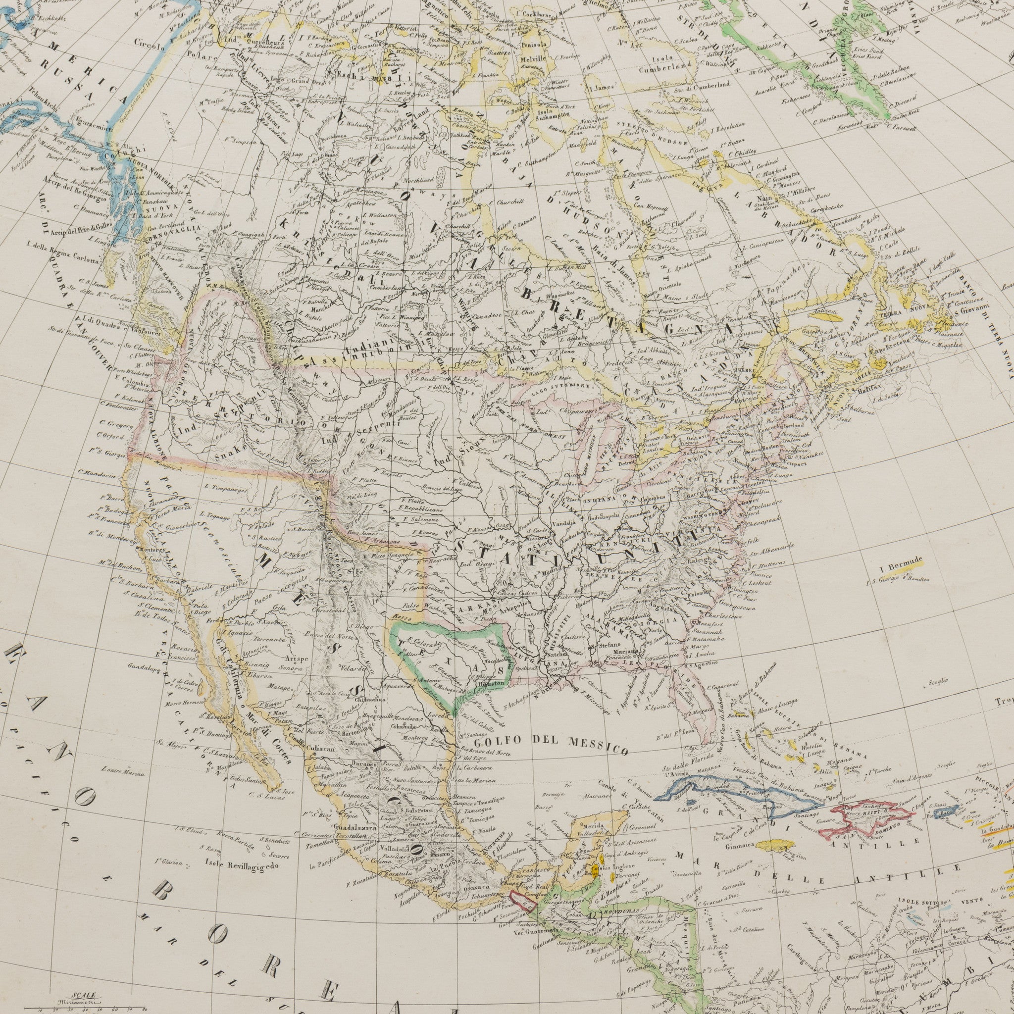 1842 Republic of Texas Map