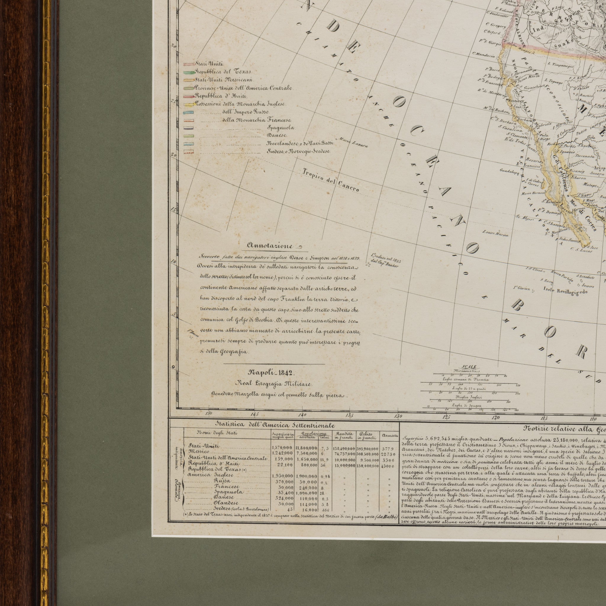 1842 Republic of Texas Map