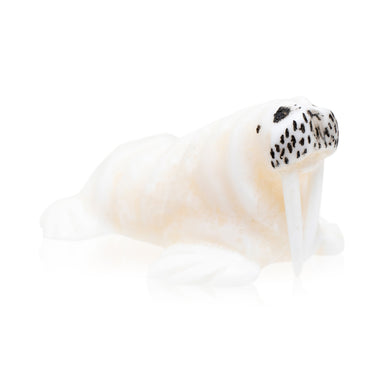 Miniature Inuit Walrus, Native, Carving, Ivory