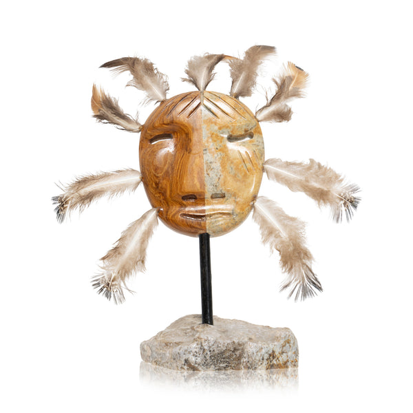 Inuit Carved Spirit Mask, Native, Carving, Mask