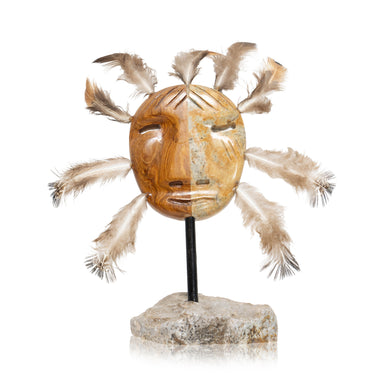 Inuit Carved Spirit Mask, Native, Carving, Mask